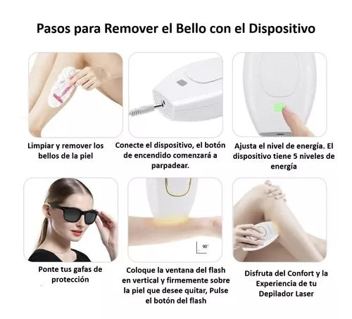 Flash Belleza  DEPILADORA LASER IPL ✨ ¡Despídete del vello para siempre!