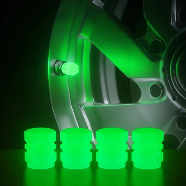 Tapa fluorescente de boquilla para neumáticos - Coche y Motocicleta |Paga 2 y recibe 4 + Envío Gratis SOLO HOY