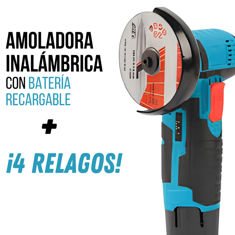 Amoladora Inalámbrica + Batería 12V Recargable y Lleva 4 Regalos🎁